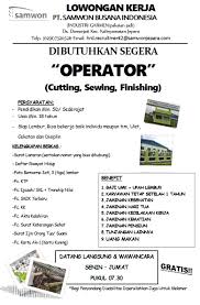 Dianjurkan mengirimkan lamaran menggunakan pos. Any Sports And Others Umr Pt Pwi Jepara Lowongan Terbaru Pt Handal Sukses Karya Jepara Jawa Jobs Pt Nikomas Gemilang Pabrik Sepatu Terbesar Di Asia Tenggara Serang Banten