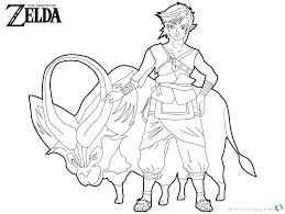 Zelda Coloring Pages Great Free Printable Legend Zelda