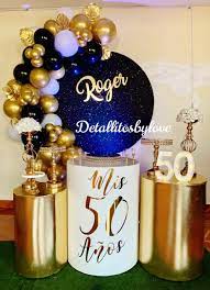 Pin By Carito Anais On Decoracion Fiesta Cumpleanos Birthday Balloon Decorations 50th Birthday Party Backdrops For Parties