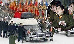 After attending elite schools in the 1990s it was said that kim a car carries a portrait of late north korean leader kim jong il during his funeral procession through the streets of pyongyang on dec. Kim Jong Il Funeral Millions Of Crying North Koreans Line Pyongyang S Snow Bound Streets Daily Mail Online