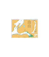 British Admiralty Nautical Chart 4962 Approaches To
