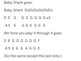 Baby Shark Harp Tab In 2021 Music Tabs Harmonica Baby Shark