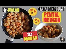 Rahasia Resep Pentol Mercon Laris Manis Untuk Pemula Mudah Murah Youtube Makanan Anjing Resep Bakso Resep Makanan