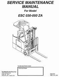 1 23 2019 hoard of electric forklift wiring diagram a wiring diagram is a streamlined expected pictorial. Yale Electric Forklift Truck Esc030za Esc035za Esc040za Esc050za Workshop Service Manual Forklift Manual Yale