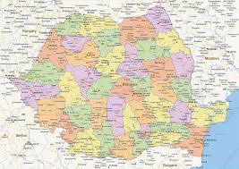 Click full screen icon to open full mode. Digital Politcal Map Of Romania 1464 The World Of Maps Com