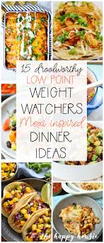 low point weight watcher dinner ideas
