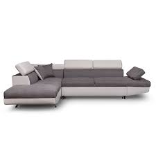 Blanc, noir gris… ces coloris indémodables apporteront un côté chaleureux à votre intérieur. Canape D Angle Gauche Convertible 5 Places Blanc Gris Rio Maison Et Loisirs E Leclerc