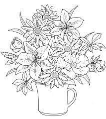 We have vases and bouquets, flower patterns, a bird or a butterfly. Flower Coloring Pages For Adults Best Coloring Pages For Kids Printable Flower Coloring Pages Flower Coloring Pages Flower Coloring Sheets