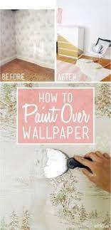 How To Easily Apply Paint Over Hard To Remove Wallpaper Hunker Painting Over Wallpaper Old Wallpaper Removable Wallpaper
