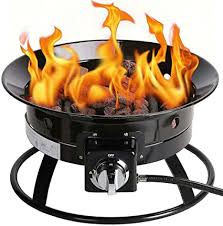 Gaspro fire pit wind guard, 38.5 x 7.5 inch fire pit wind guard rectangular for outdoor propane gas fire tables & 33 inch fire pit burner pan, clear tempered glass 5/16 inch thick. Amazon Com Kinger Home Portable Propane Fire Pit 52 000 Btu 20 Inch Diameter Propane Gas Fire Pit For Camping Rv Fire Pit Campfire And Backyard Party Patio Lawn Garden