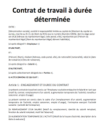 Maybe you would like to learn more about one of these? Modele De Contrat A Duree Determinee Cdd Cadre Mise A Jour 2021