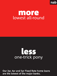 For this loan, the interest rate varies with the current. Nab Comes Out Fighting With Marketing Dig At One Trick Pony Rivals Mumbrella