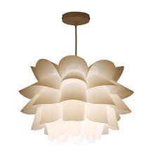 This beautiful ceiling light fixture chandelier is made of high quality brass. Assembly Lotus Chandelier Ceiling Pendant Lampshade Diy Puzzle Lights Modern Lamp Shade Buy At A Low Prices On Joom E Commerce Platform