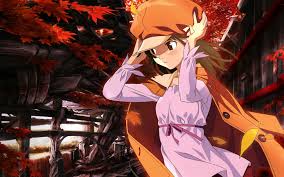 Autumn Bakemonogatari Monogatari Series Photoshop Sengoku Nadeko Anime Anime Images Anime Wallpaper