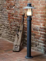 Every product can be customized with our many finishes, glass types, and mounting and size choices. Wrought Iron Bollard Light With Stable Lantern Al 6590 Terra Lumi