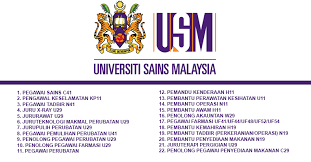 Untuk makluman, terdapat beberapa kekosongan jawatan yang dibuka untuk permohonan oleh pihak jabatan standard malaysia (jsm). Jawatan Kosong Di Universiti Sains Malaysia Usm Pelbagai Jawatan Dibuka Jobcari Com Jawatan Kosong Terkini