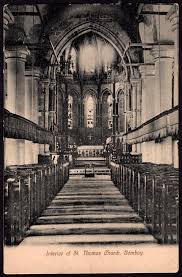 India vintage postcard Interior of St ...