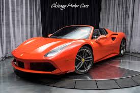 Select colors, packages and other vehicle options to get the msrp, book value and invoice price for the 2018 488 gtb base 2dr coupe. Used 2019 Ferrari 488 Spider Convertible 353k Msrp Only 250 Miles Rosso Dino For Sale Special Pricing Chicago Motor Cars Stock 16606