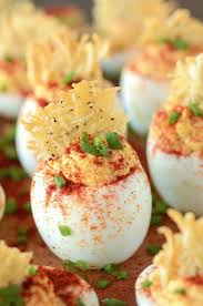 Mama S Deviled Eggs With A Parmesan Crisp Deviled Eggs Recipe Devilled Eggs Recipe Best Deviled Eggs