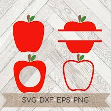 Apple Bundle Svg Apple Monogram Svg Split Apple Svg Etsy In 2020 Apple Outline Monogram Svg Apple Silhouette