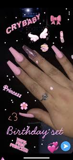 Spring is the most playful season of the year, so it's time to dress up our nails with bright colors and. My 18th Birthday Set Pink Acrylic Nails Glitter Coffin Baddie Nailart Nailinspiration