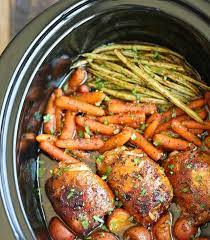 Gingery slow cooker chicken with cabbage slaw. 200 Best Crock Pot Recipes Easy Slow Cooker Meals 2021