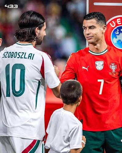 Last month, after the - game, Szoboszlai went to the Portugal  dressing room to ask Cristiano Ronaldo to swap shirts.  Szoboszlai has  always looked up to Cristiano as his idol —
