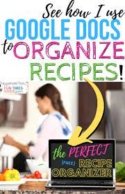 The Perfect Recipe Organizer Google Docs It S Free Recipe Organization Cookbook Template Digital Recipe Organization