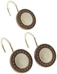 Check spelling or type a new query. Carnation Home Fashions Carlisle Ceramic Resin Shower Curtain Hook Antique Gold Decorative Shower Curtain Hooks Bath