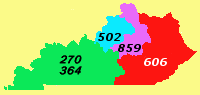 This area code was assigned on january 1st, 1947. Area Codes 270 And 364 Wikipedia