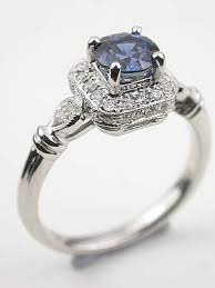 Vintage Style Sapphire Engagement Ring Rg 3306j Engagement Rings Sapphire Diamond Engagement Ring Set Antique Engagement Rings