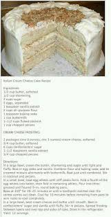 Italian Cream Cheese Cake Cake Recipes Italian Cream Cheese Cake Italian Cream Cakes