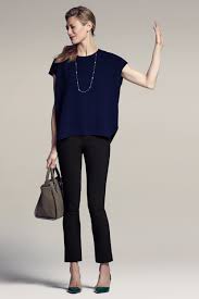 How To Wear Navy And Black Together 7 Chic Looks For Work Navy Top Outfit Work Outfits Women Fashion