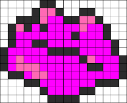 Ditto Pokemon Kandi Pattern Pokemon Bead Perler Beads Designs Beading Patterns