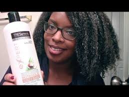 Tresemme keratin smooth deep smoothing mask nourishes each strand to smooth frizzy hair. Natural Hair Review Of Tresemme Expert Botanique Conditioner Youtube
