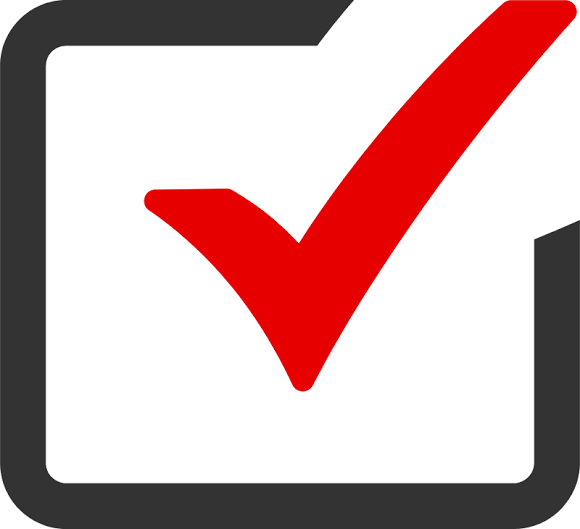 Checkmark Box Red Icon SVG Vector & PNG Free Download | UXWing