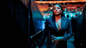 Jordyn Woods stuns in transparent heels at Knicks Game 1 at Madison Square Garden