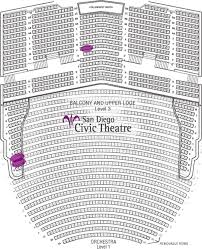 Complete Civic Theater San Diego Seating Civic Theater San Diego