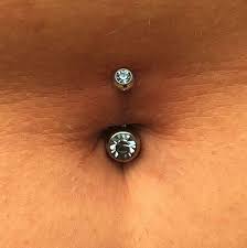 Fresh Navel Piercings With A Icy Aqua Titanium Curved Barbell By Mollymaemoon 920tattoocompany 920tatt Navel Piercing Body Jewelry Belly Button Piercing
