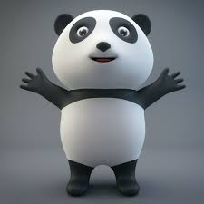 Cartoon Panda 3d Model Cartoon Panda Panda 3d Panda Wallpapers