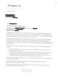 Bc Hydro Meter Replacement Notification Letters Coalition To Stop Smart Meters In Bc