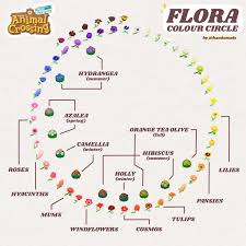 Did A Rainbow Flower Chart Of All The Flowers So I Can Make My Rainbow Walkway Garden More Info In Comment In 2020 Animal Crossing Flower Chart New Animal Crossing