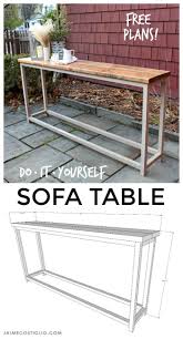 Simple Sofa Table Free Plans Jaime Costiglio Diy Sofa Table Simple Sofa Table Simple Sofa
