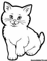 Katzchen Ausmalbild Ausmalbilder Katzen Ausmalbilder Malvorlage Katze