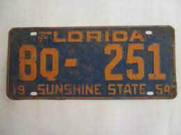 Antique License Plates For Sale