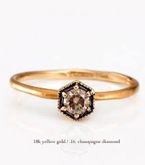 Champagne Diamond 10 Year Ring Lol Bijoux Marocains Bague Joaillerie Bijoux