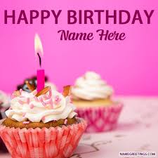 Personalized Name Happy Birthday Wishes With Name Edit And Photo Wish Happy Birthday To Your Friend Or Family Person By Sending Personalized Birthday Card Write Name On The Happy B Birthday Cup Happy Birthday Name Cake Name