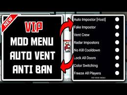Among Us Anti Ban Mod Menu Auto Impostor Tele Kill Crew Vent More New Vip Mod Apk Youtube