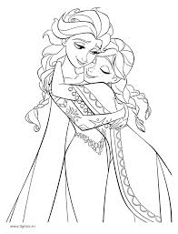 Aici este o imagine cu cele două prințese, surori anna și elsa. Plansa De Colorat Cu Anna Si Elsa Impacate Din Frozen Regatul De Gheata Planse De Colorat