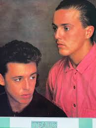 TEARS FOR FEARS,PHOTO BY BRIAN ARIS,RARE AUTHENTIC LICENSED 1985 SMALL ART  PRINT